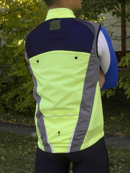 The sleeves easily zip off in one piece to reveal a lightweight vest. The mesh panel up top aids in breathability