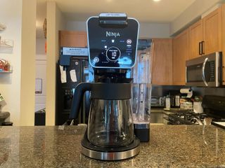 A Ninja DualBrew Pro Coffee Maker on a countop