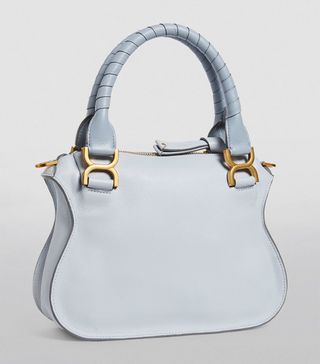 Womens Chloé Blue Small Leather Marcie Top-Handle Bag | Harrods Uk