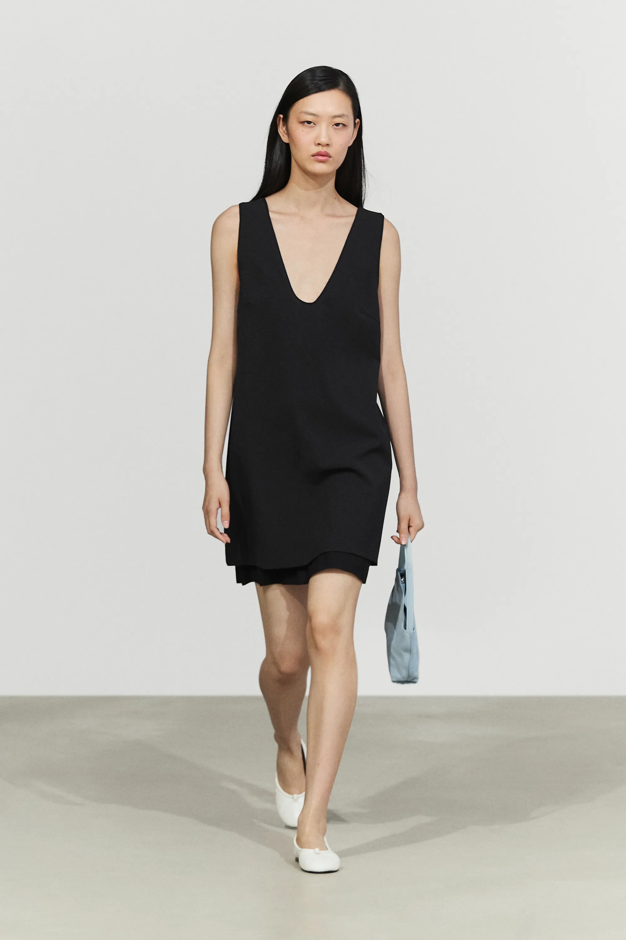 Massimo Dutti, Double-Fabric Mini Dress