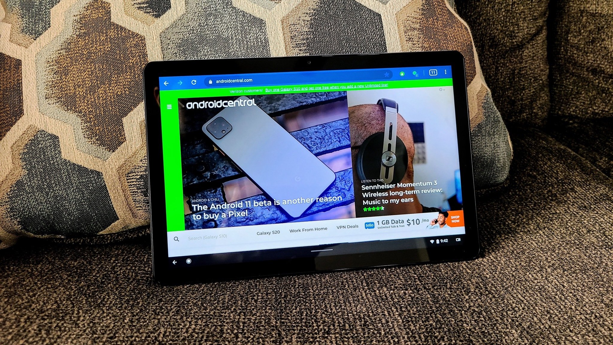 Lenovo Chromebook Duet Couch Hero