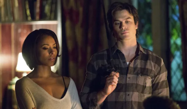 The Vampire Diaries Bonnie Bennett Kat Graham Damon Salvatore Ian Somerhalder The CW