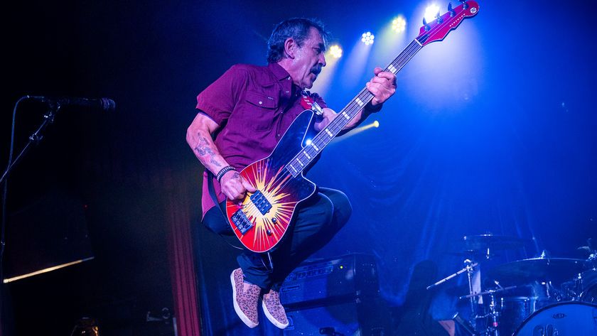 Greg Norton performs live with his Reverend signature bass