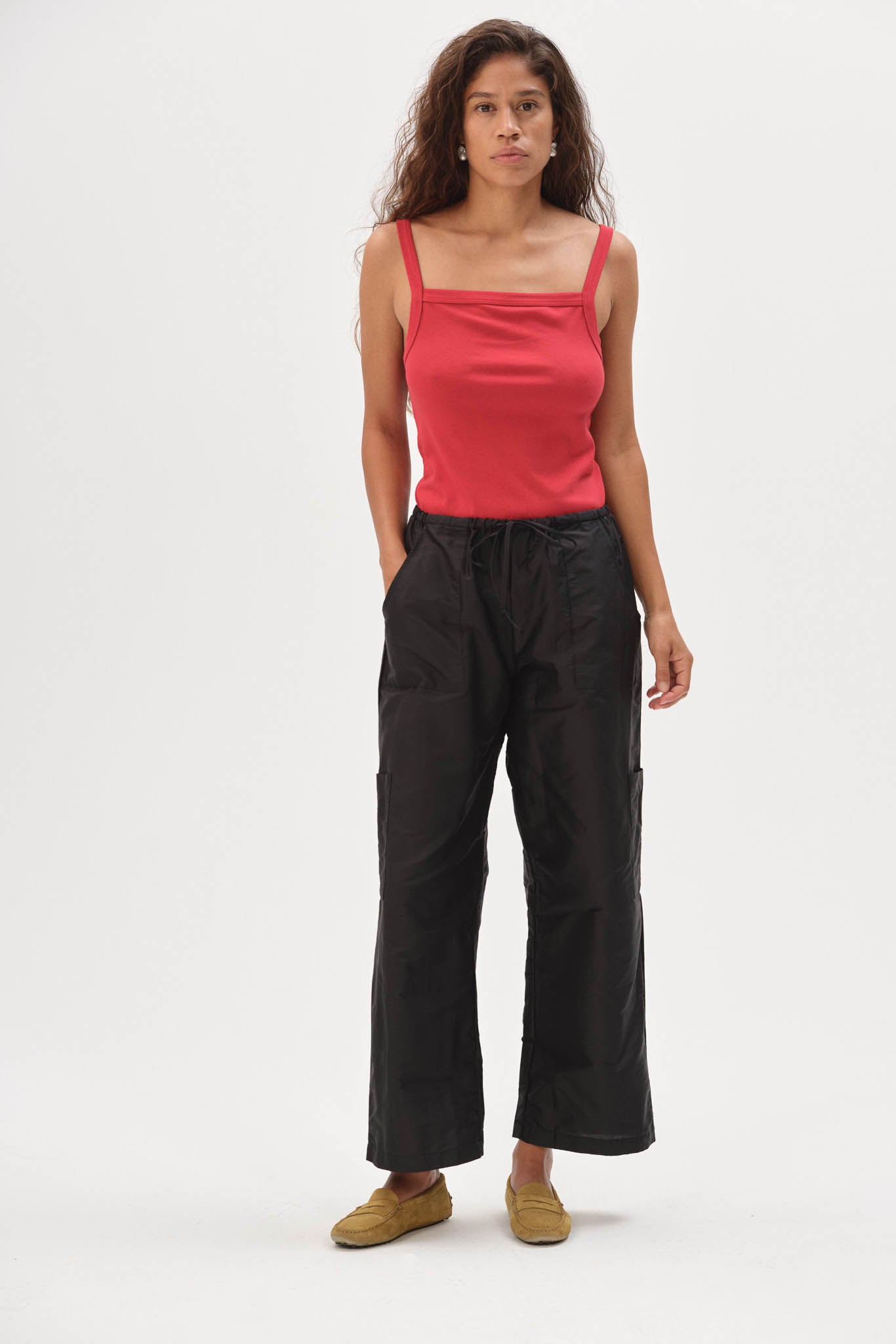 The Silk Taffeta Cargo Pant