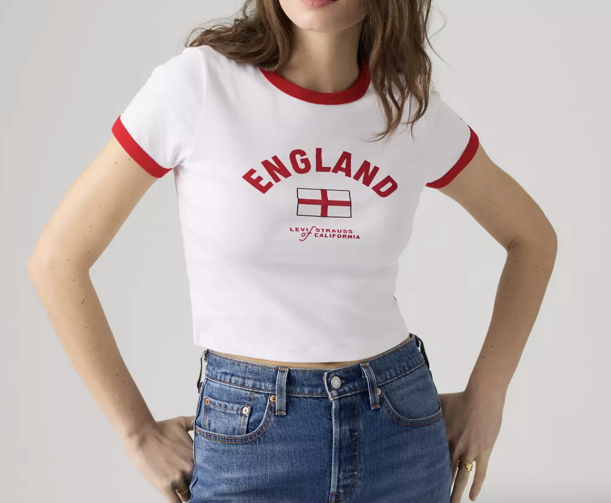 Levi, England Mini Ringer Tee