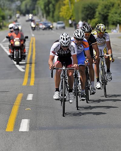 The four riders that will contest the stage: Roulston, Dean, Bauer and U23 rider Tom Findley.