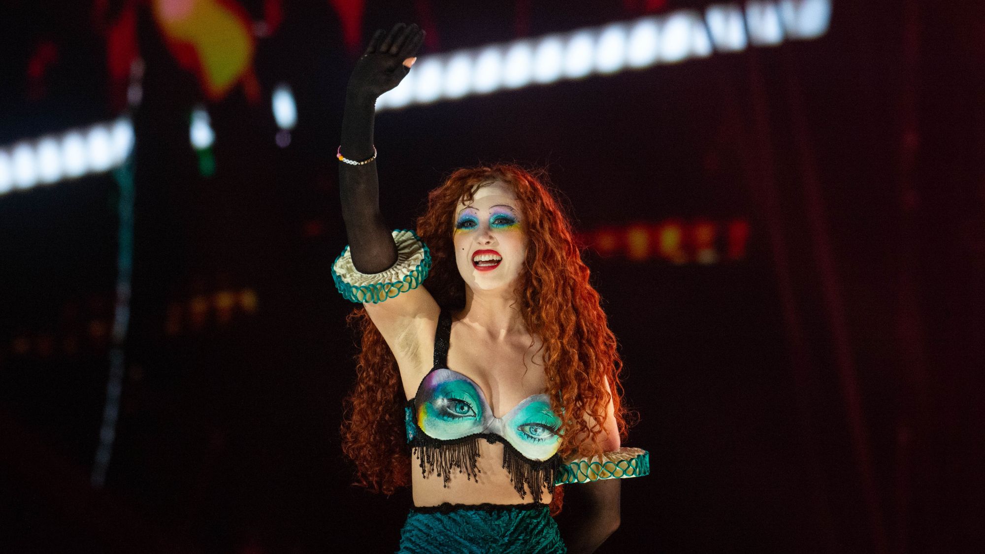 Chappell Roan performing at Sziget Festival in 2025