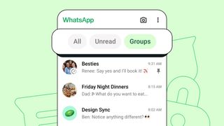 WhatsApp chat filter screenshot