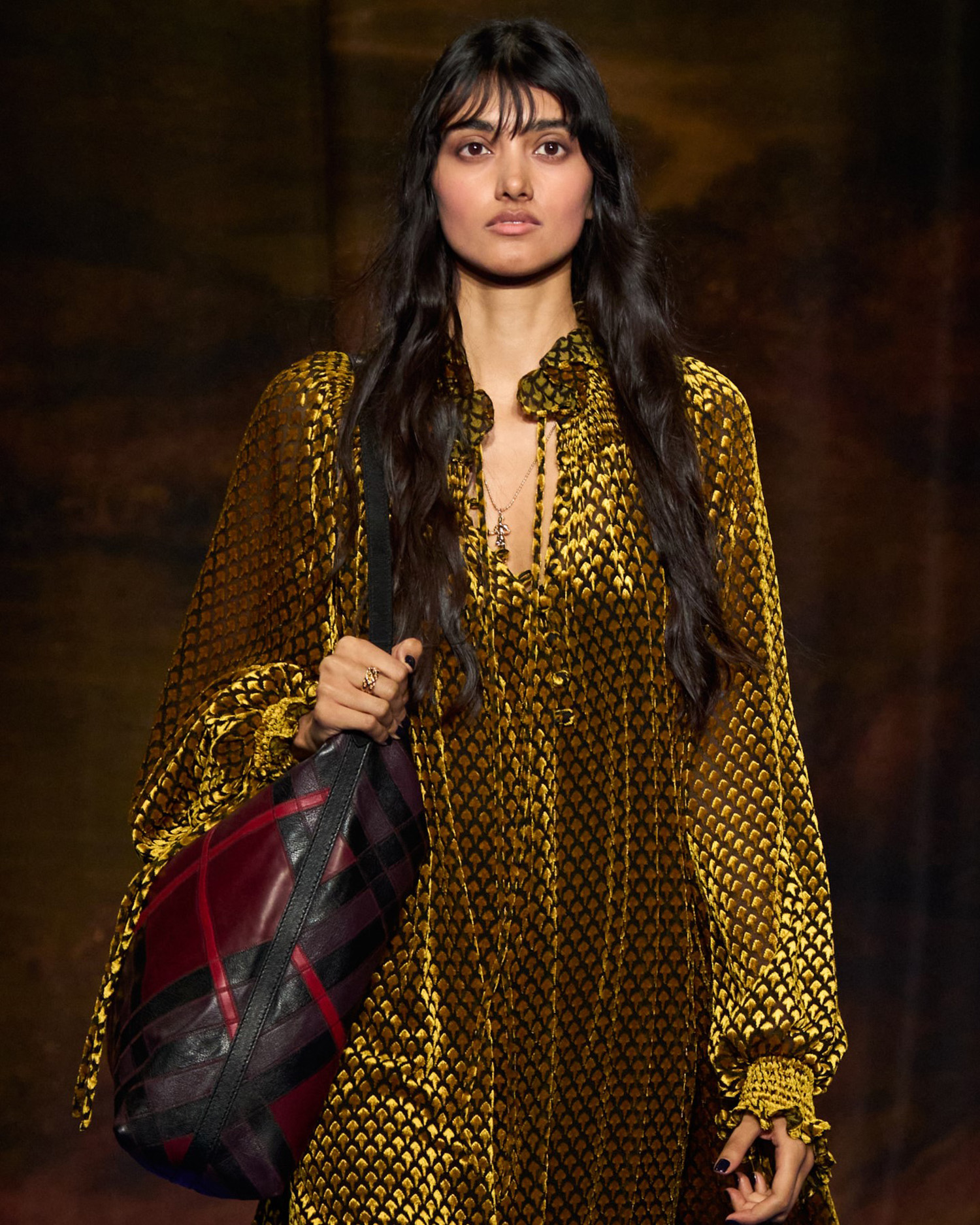 Model walking Burberry A/W 2025
