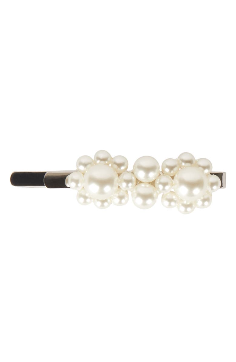 Mini Imitation Pearl Flower Hair Clip