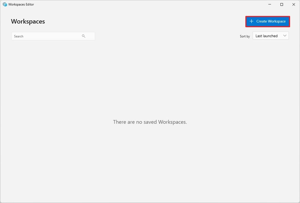 PowerToys create Workspace