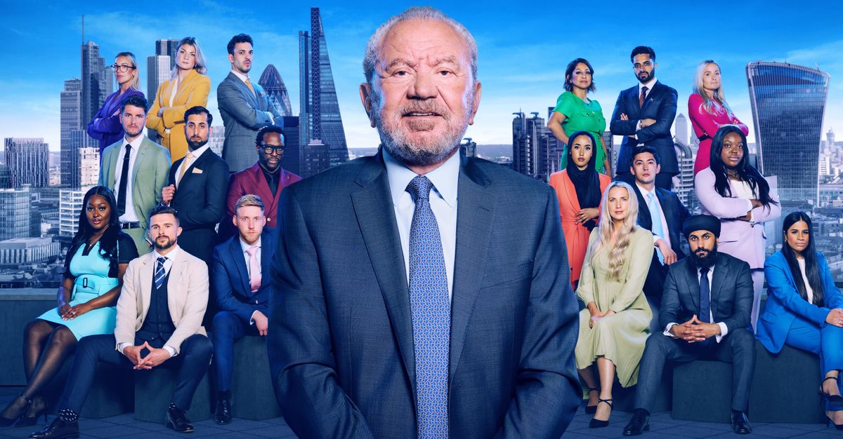 The Apprentice 2024 candidates with Lord Alan Sugar.