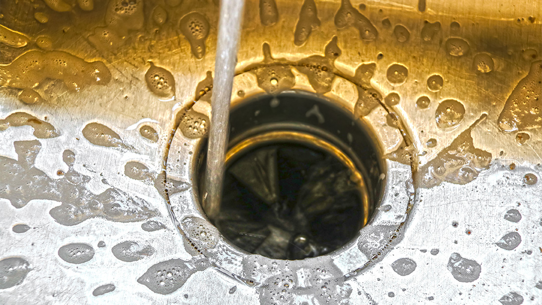 A garbage disposal