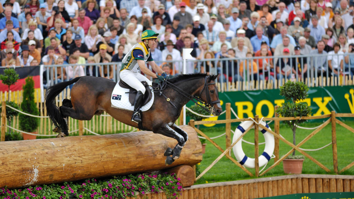 Andrew Hoy and Master Monarch, Kentucky Three-Day Event winners in 2006