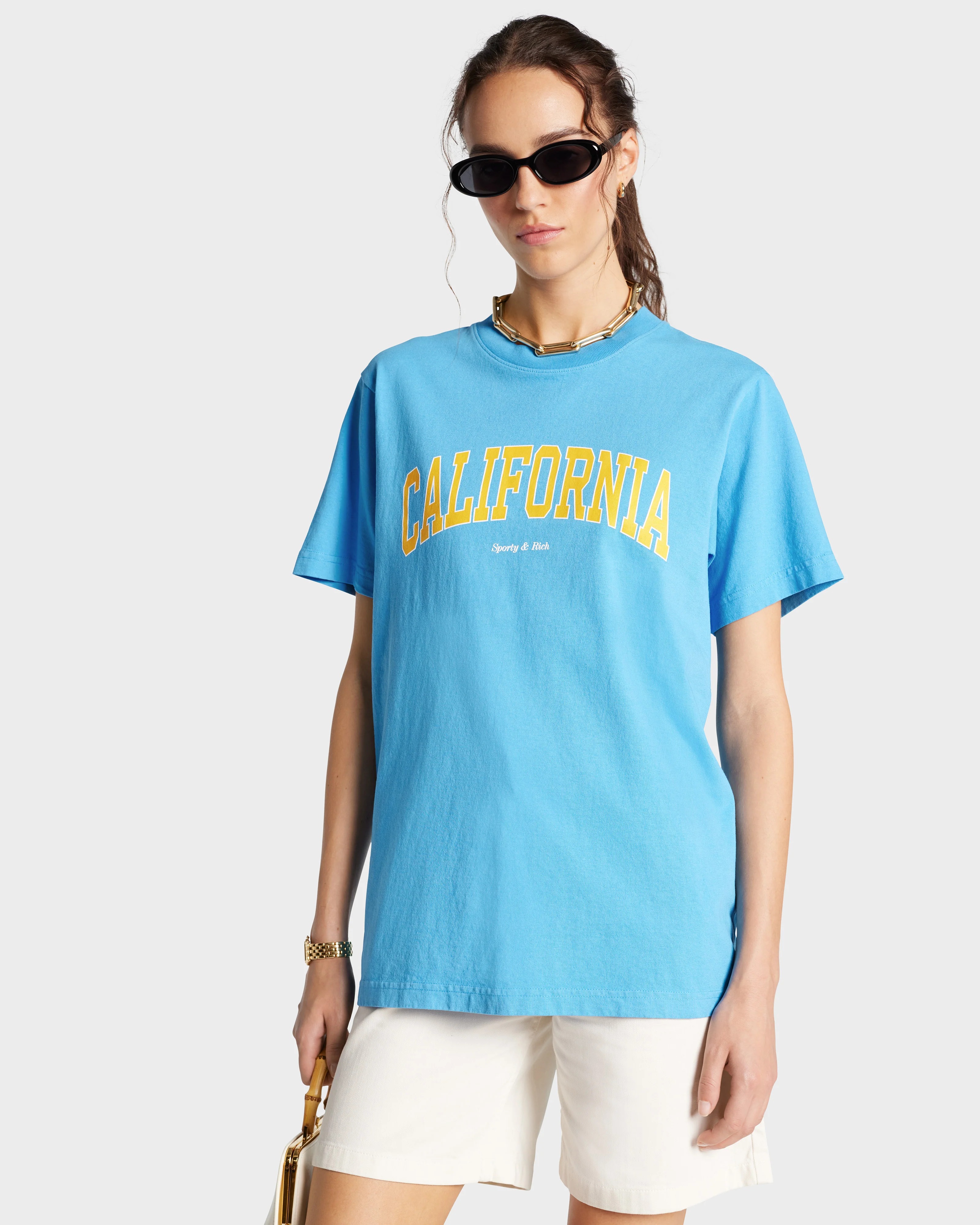 Cotton Blend Crewneck T-Shirt
