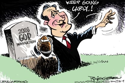 Political Cartoon U.S. Cruz Hail Marys 2016