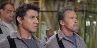 Sylvester Stallone and Arnold Schwarzenegger in Escape Plan