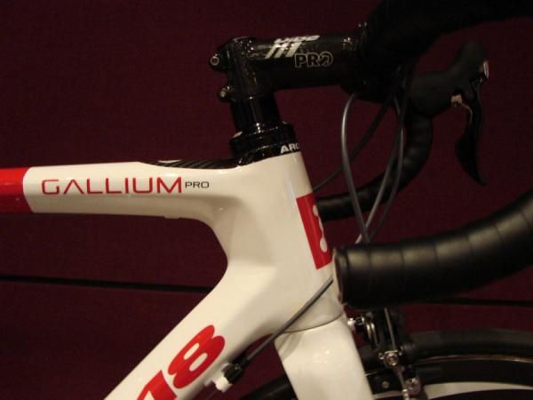 The headtube of the new Gallium Pro has been beefed up compared to previous incarnations.