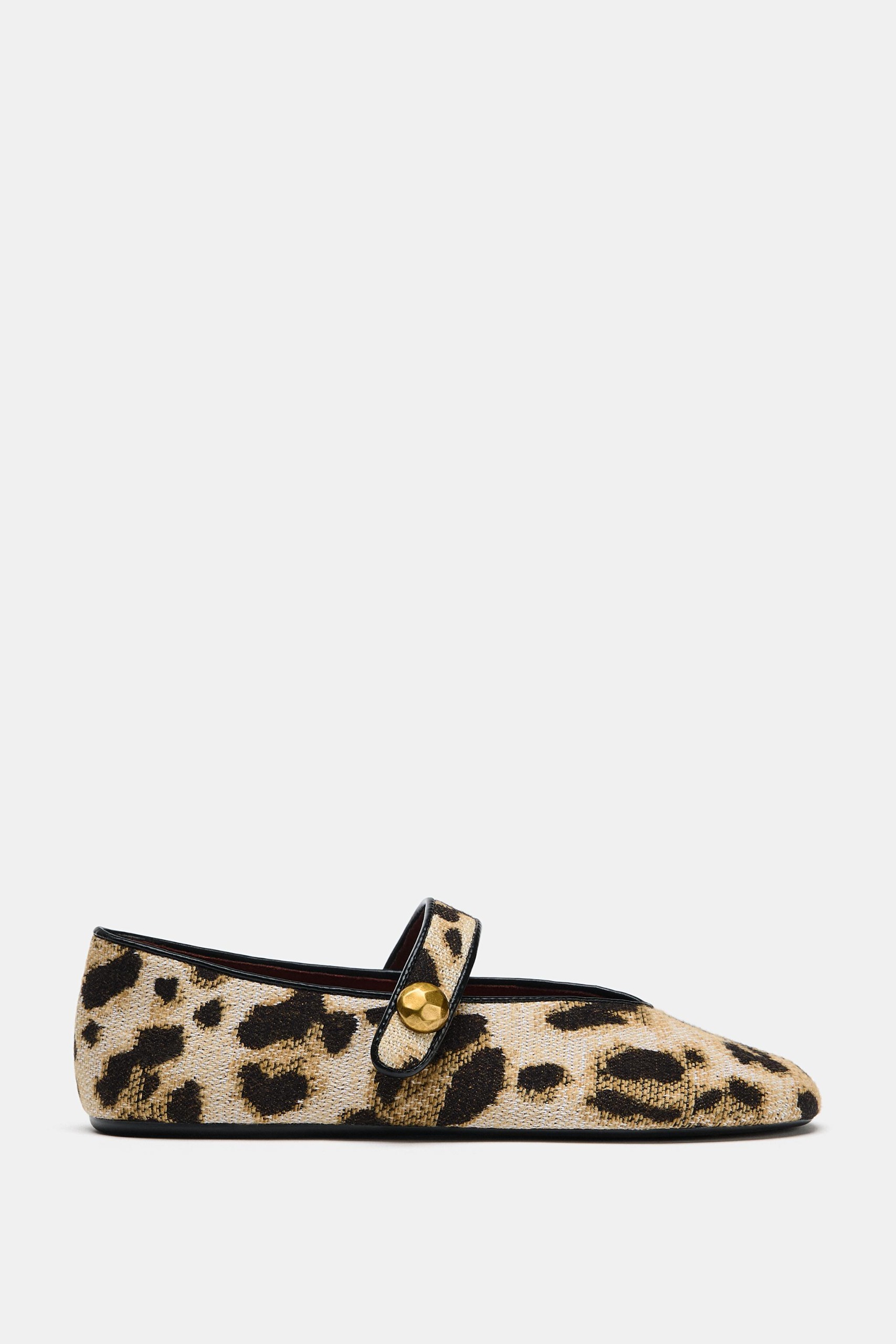 Printed Ballet Flats - Leopard - 5