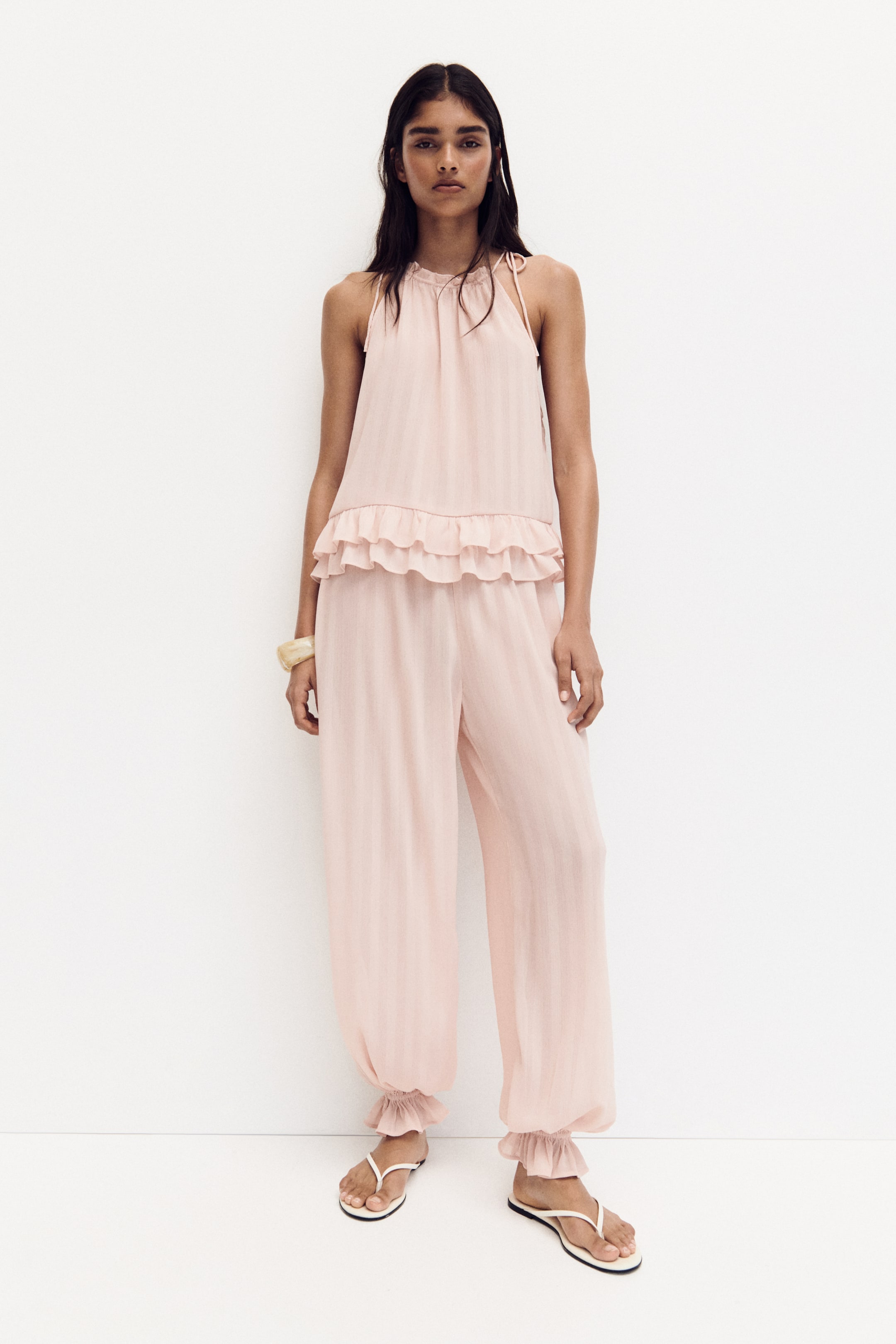 Crinkled Balloon Trousers