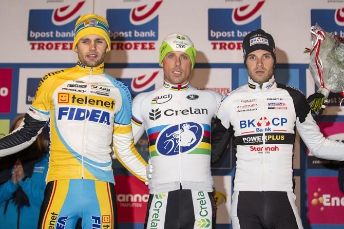 Men's podium at Azencross