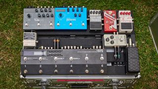 A MIDI enabled pedalboard