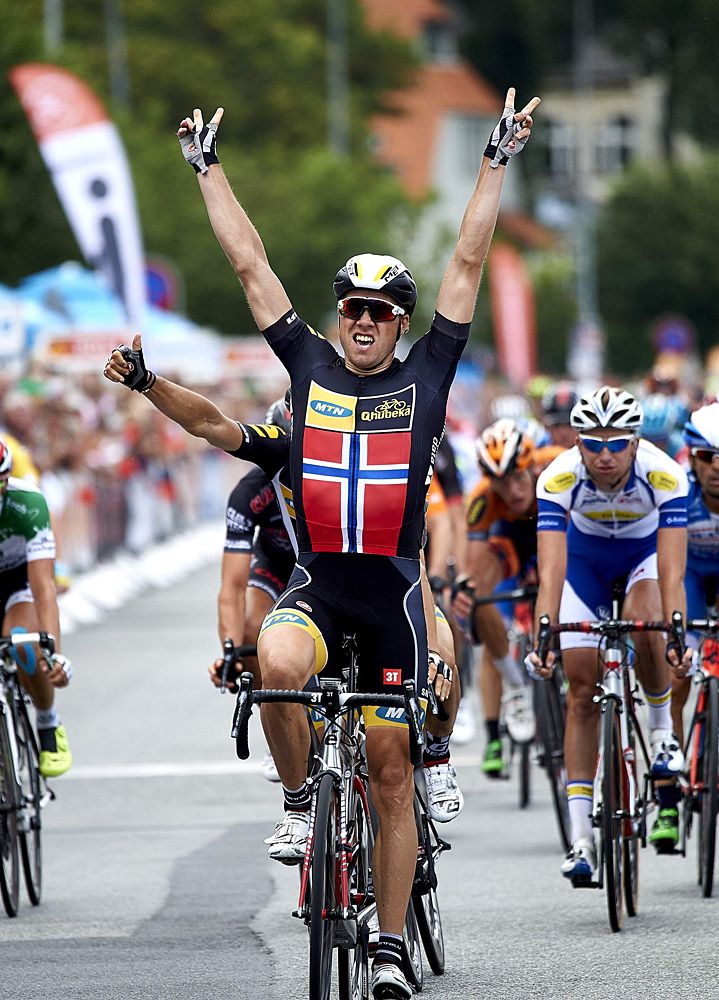 Edvald Boasson Hagen (MTN-Qhubeka) is the stage 2 winner