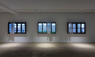 Installation view of Hu Weiyi’s ‘The Window Blind’ at HdM Gallery