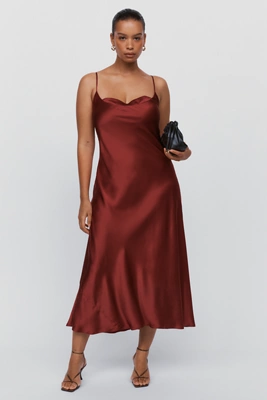 By Anthropologie 100% Silk Midi Dress