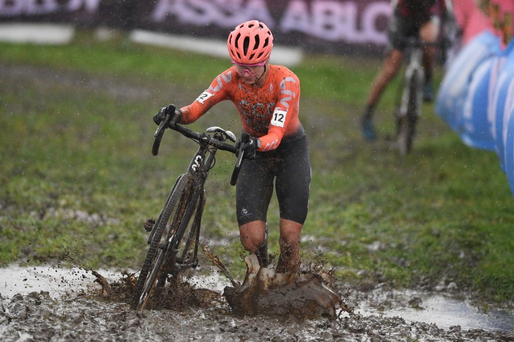 Dutch Marianne Vos pictured in action during the womens elite race of the World Cup cyclocross in Dendermonde third stage out of five of the UCI World Cup competition in Dendermonde Sunday 27 December 2020BELGA PHOTO DAVID STOCKMAN Photo by DAVID STOCKMANBELGA MAGAFP via Getty Images