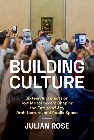 'Building Culture' book cover showing people photographing the mona lisa