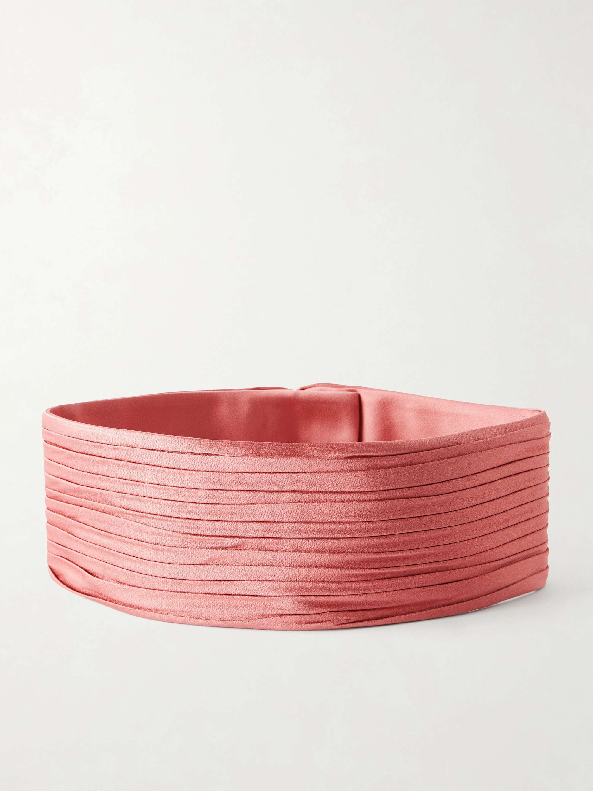 Pliss&amp;eacute; Satin Belt