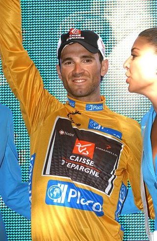Spain's Alejandro Valverde (Caisse d'Epargne) took the overall lead after winning stage two.