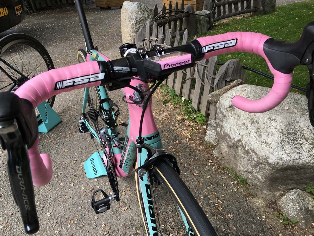 The front end of the Bianche Oltre XR2