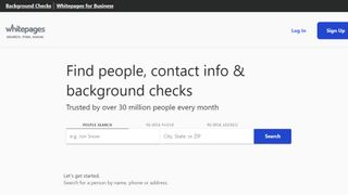 Website screenshot from Whitepages (November 2024)