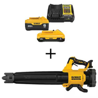 Dewalt Dewalt 20V MAX 125 MPH 450 CFM Cordless Battery Powered Handheld Leaf Blower Kit