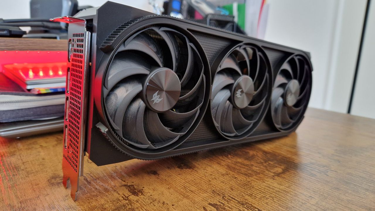AMD Radeon RX 7800 XT close up
