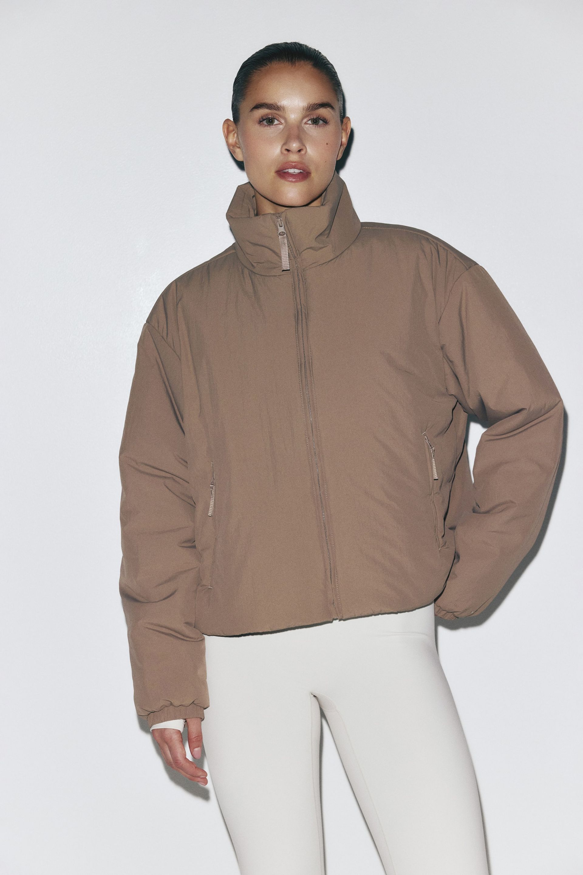 Water-Repellent Padded Sports Jacket - Black