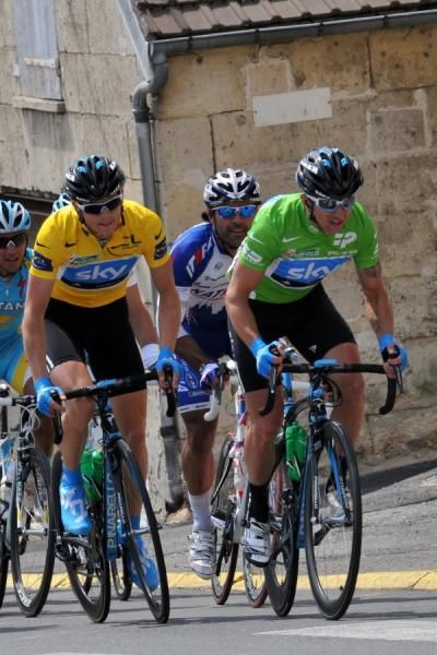 Russell Downing works for Sky teammate Ben Swift