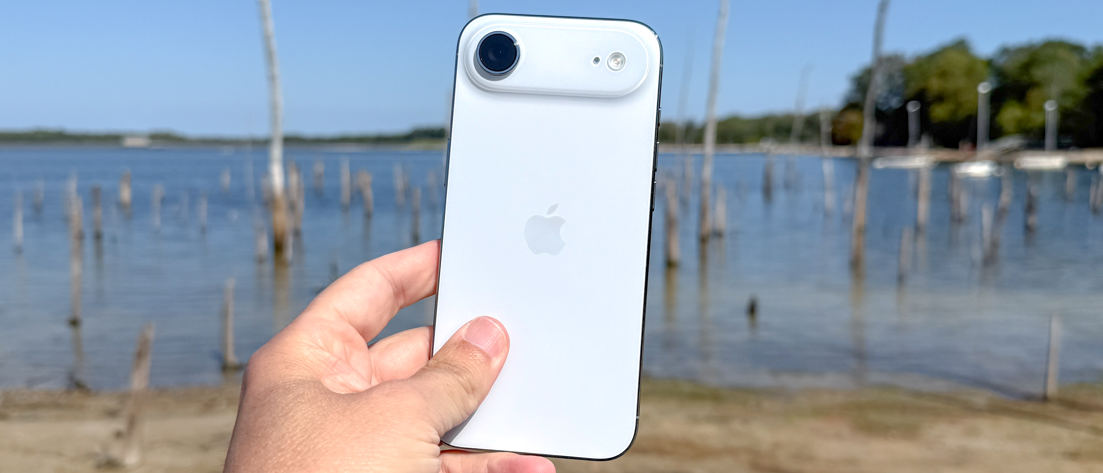 iPhone Air shown in hand