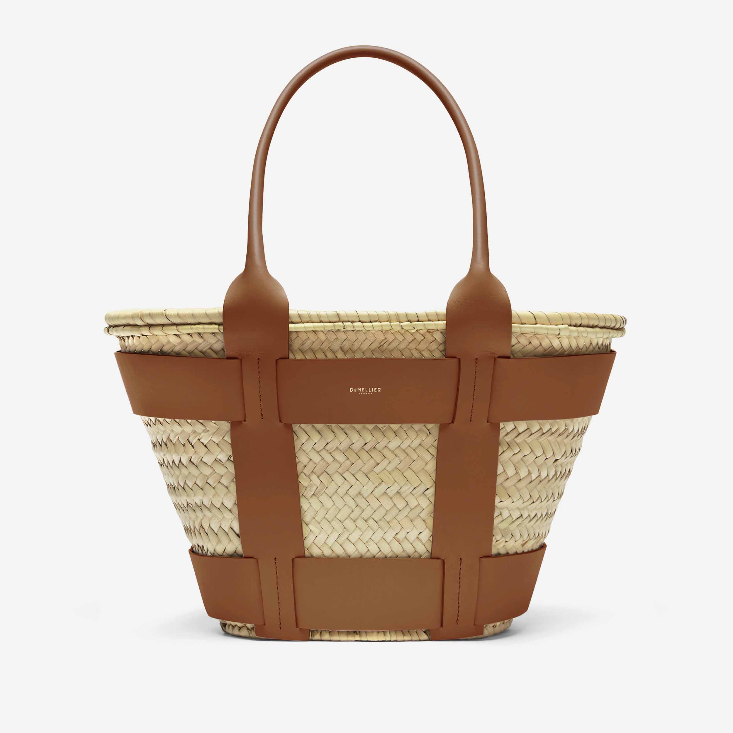 The Santorini | Natural Basket Tan Smooth | Demellier