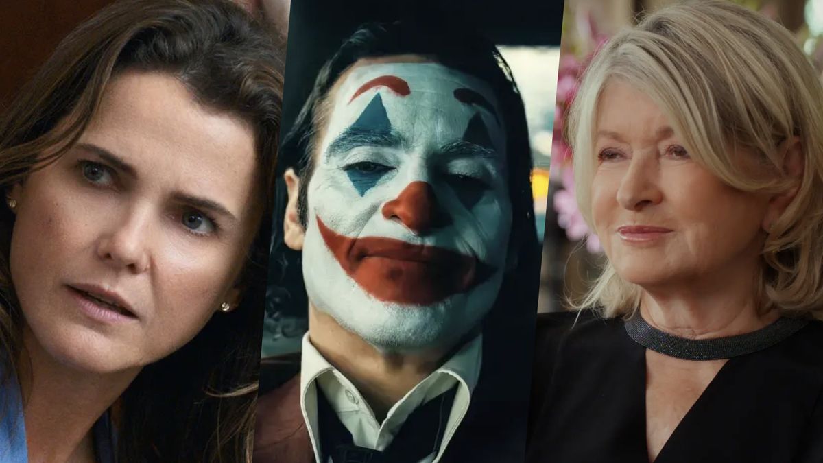 Keri Russel in The Diplomat, Joaquin Phoenix in Joker: Folie a Deux and Martha Stewart in Martha on Netflix