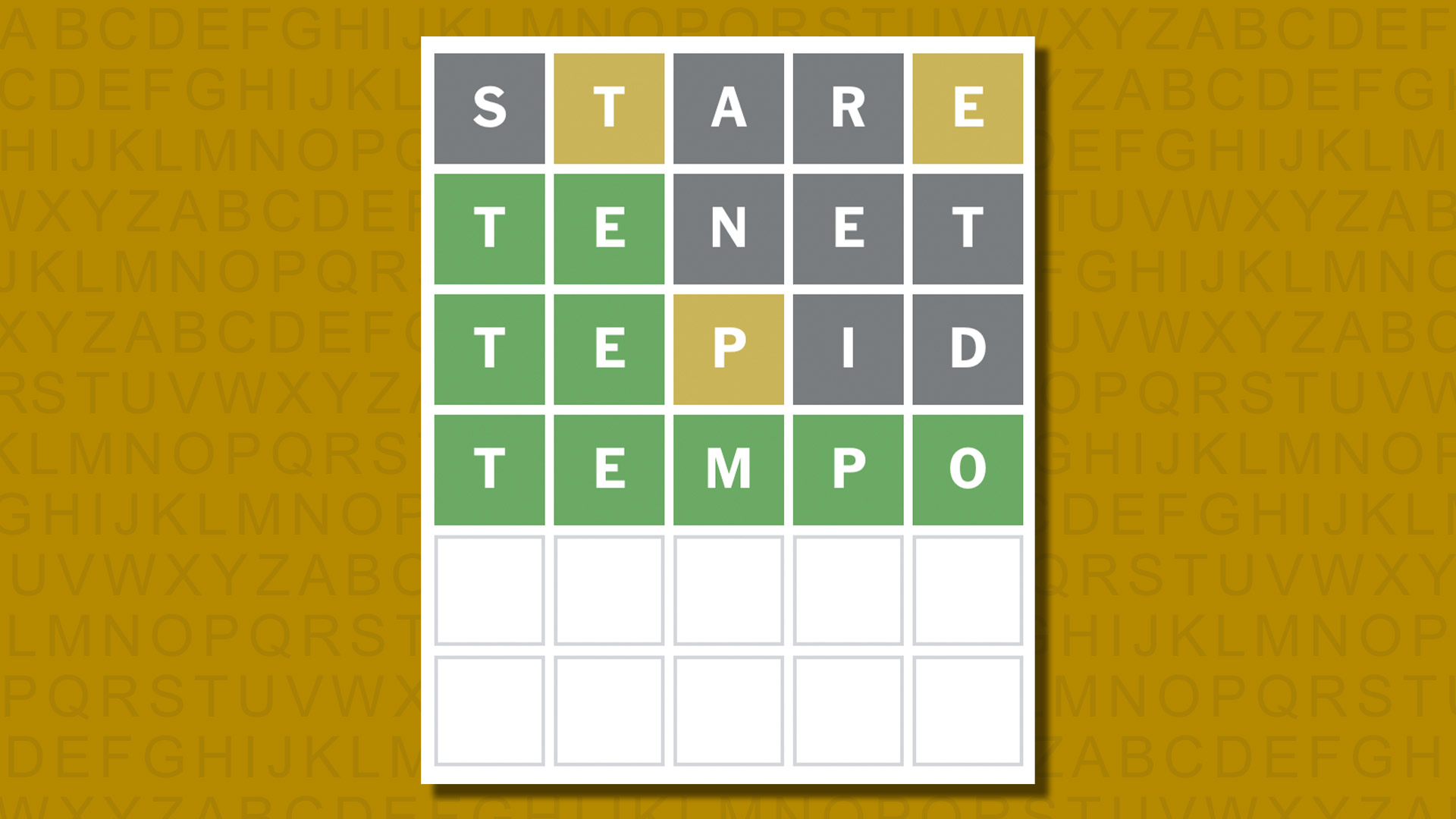 Ответ в формате Word для игры 856 на желтом фоне