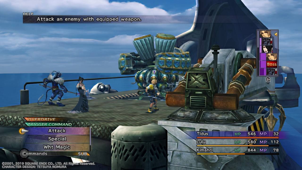 FFX boss battle