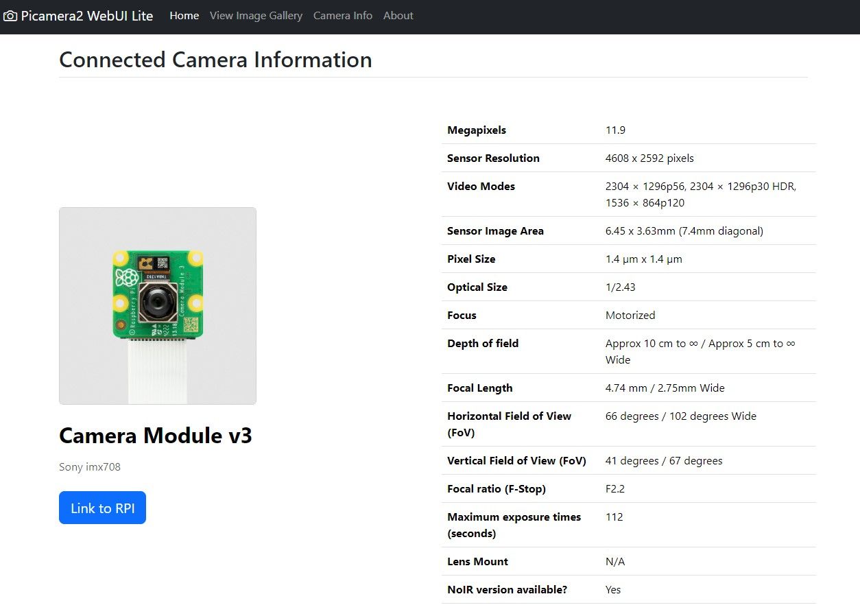 Picamera2 Web UI
