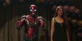 Iron Spider suit and Marisa Tomei's Aunt May, Spider-Man: Far From Home