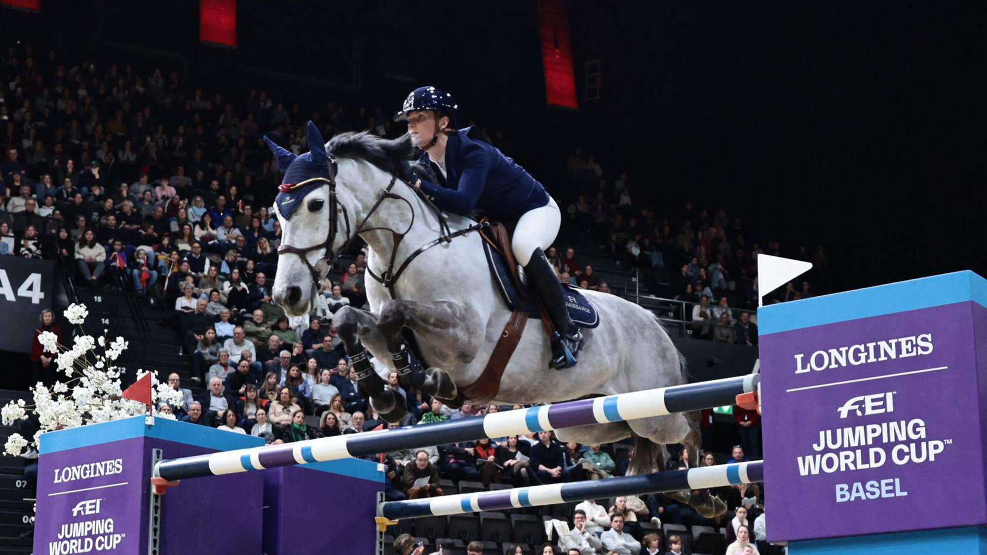 Jessica Burke riding Rocky in Basel