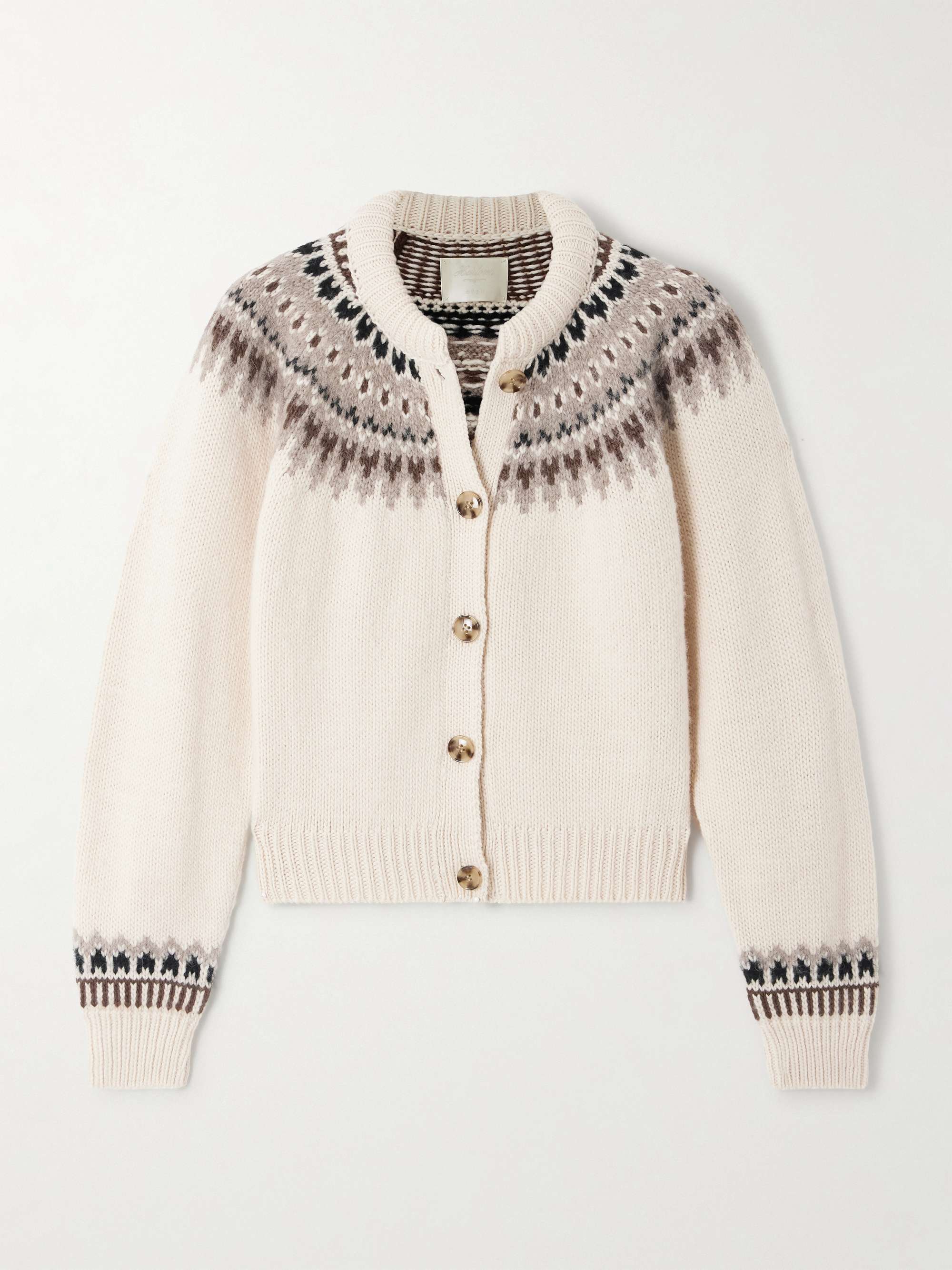 Clarke Fair Isle Wool-Blend Cardigan