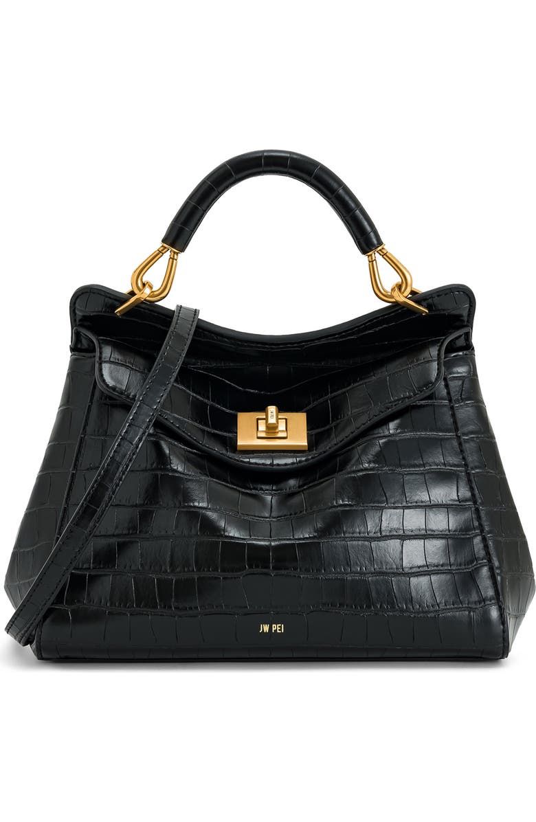 Lucia Faux Leather Top Handle Bag