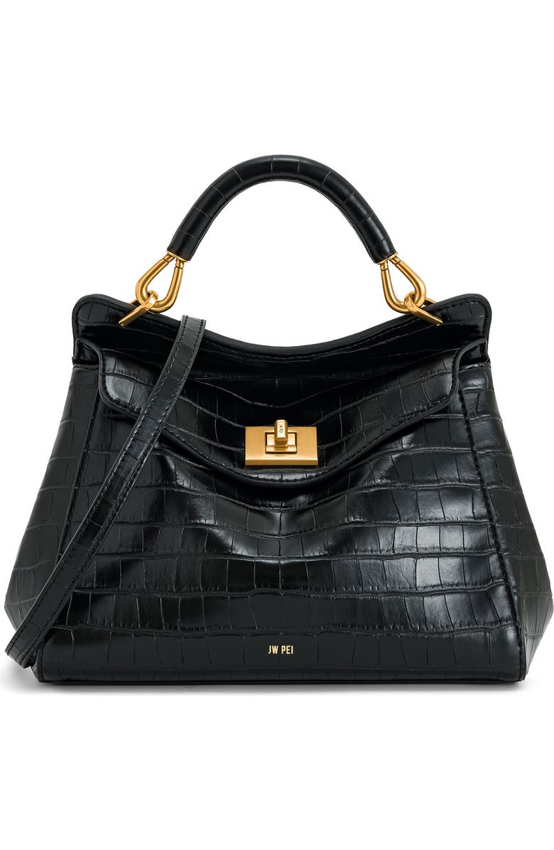 Lucia Faux Leather Top Handle Bag